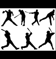 Baseball Players Silhouette