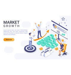 Market Growth Landing Page Template With