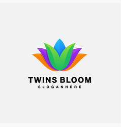 Flower Logo Gradient Color