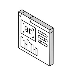 Google Analytics Integration Isometric Icon