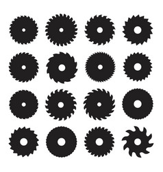 Set Of Circular Saw Blades Different Shapes