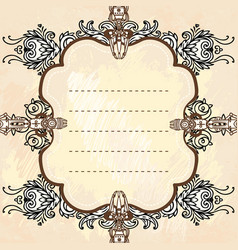 Drawn Industrial Steampunk Style Frame