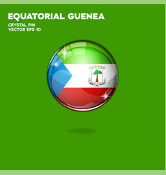 Equatorial Guinea Flag 3d Buttons