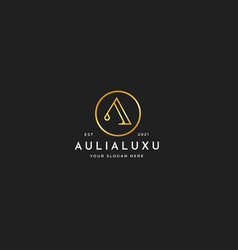 Minimalist Letter A Luxury Logo With Circle Shape