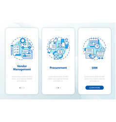 Walkthrough Vendor Management With Blue Icons