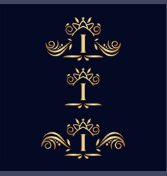 Royal Luxury Ornate Logo Letter I