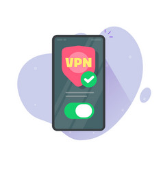 Vpn Secure On Cell Phone Icon Or Cellphone