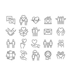 Care Line Icons Set