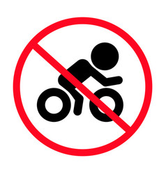 No Bicycle Driving Area And Bicycle Parking