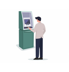 Atm Machine And Withdrawal Cash Digital Bank