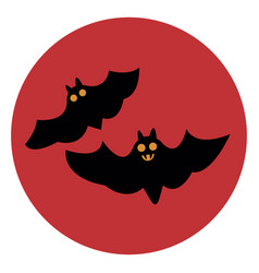 Bats Circle Icon