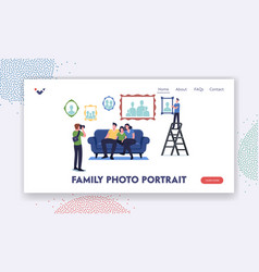 Family Photo Portrait Landing Page Template