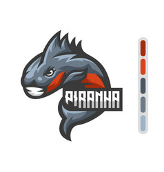 Piranha Mascot Logo