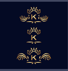 Royal Luxury Ornate Logo Letter K