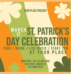 St Patricks Day Celebration Poster Flyer Design