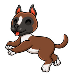 Cute Little Boxer Dog Cartoon