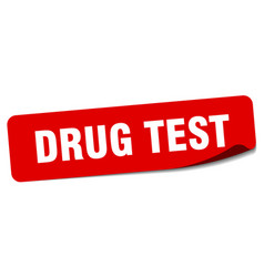 Drug Test Sticker Label