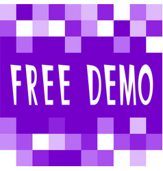 Free Demo Purple Promotional Banner