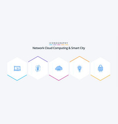 Network Cloud Computing And Smart City 25 Blue