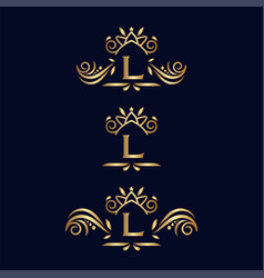 Royal Luxury Ornate Logo Letter L