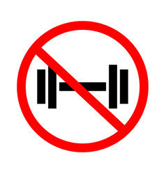 Dumbbell Use Prohibited Or Caution