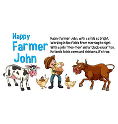 Happy Farmer John Story Song For Kids