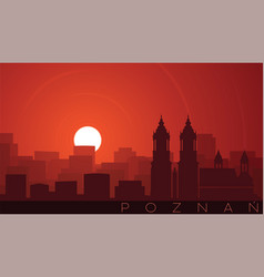 Poznan Low Sun Skyline Scene