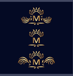 Royal Luxury Ornate Logo Letter M