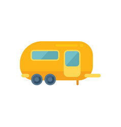 Home Trailer Icon Flat Car Caravan