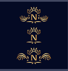 Royal Luxury Ornate Logo Letter N