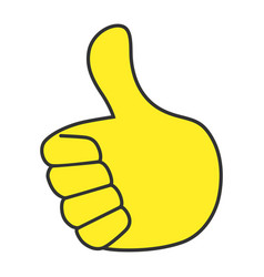 Thumb Up Emoji Isolated On A White Background