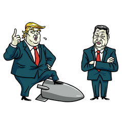 Donald Trump And Xi Jinping Cartoon