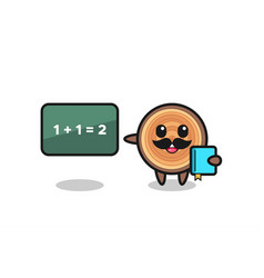 Wood Grain Character As A Teacher