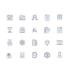 Branding Outline Icons Collection Branding