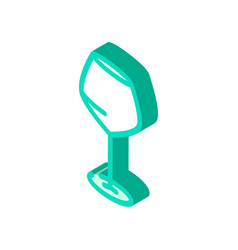 Liquid Wine Glass Isometric Icon