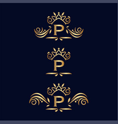 Royal Luxury Ornate Logo Letter P