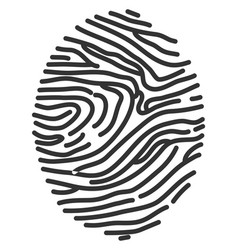 Thumb Print Icon Black Line Fingerprint Symbol