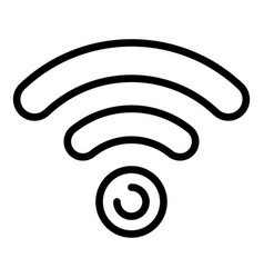 Room Wifi Icon Outline Bed Coffee