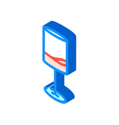 Alcohol Wine Glass Isometric Icon