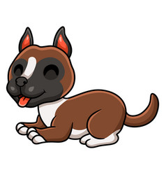 Cute Little Boxer Dog Cartoon