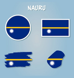 Nauru Flag National Oceania Emblem Icon