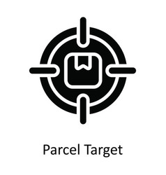 Parcel Target Solid Icon Design