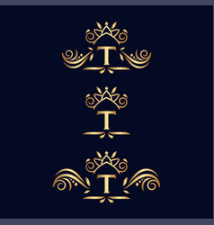 Royal Luxury Ornate Logo Letter T