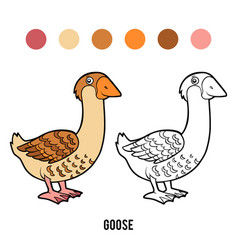 Coloring Book Goose