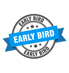 Early Bird Label Bird Blue Band Sign