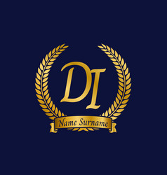 Initial Letter D And I Di Monogram Logo Design