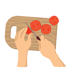 Tomato Hand Cutting Board