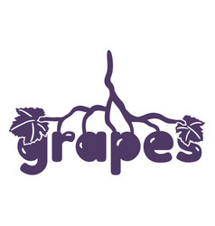 Grapes Label Cut Out