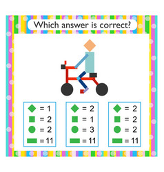 Math Activity For Children Preschool Worksheet