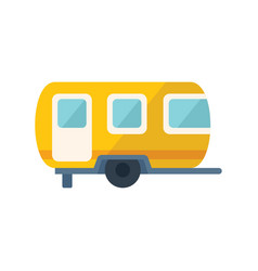 Travel Home Car Icon Flat Auto Caravan